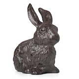 thumbnail of Dekofigur Hase aus Gusseisen braun Antik-Look - Gartendeko Osterhase wetterfest für draußen -  für Garten Terrasse Balkon ca. 22x11x22 cm