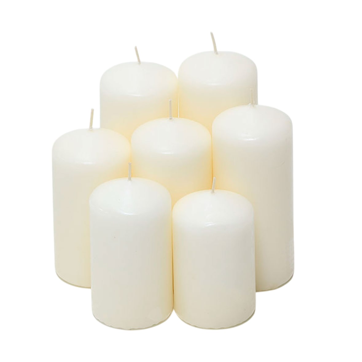 WellHome - Conjunto de velas brancas sem perfume