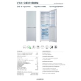 thumbnail of INFINITON Frigorifico Combi FGC-223C16BEN, 223 l, 161 cm, LED interior, Ciclico, E, Blanco