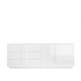 thumbnail of Buffet/bahut moderne 2 portes/3 tiroirs blanc laqué brillant Uranus