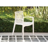 thumbnail of Grand Soleil Sedia impilabile da esterno Gruvyer, polipropilene highmop, 56.5 x 55 x 81 cm, bianco