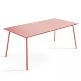 thumbnail of Ensemble table de terrasse et 8 chaises en métal argile - Oviala
