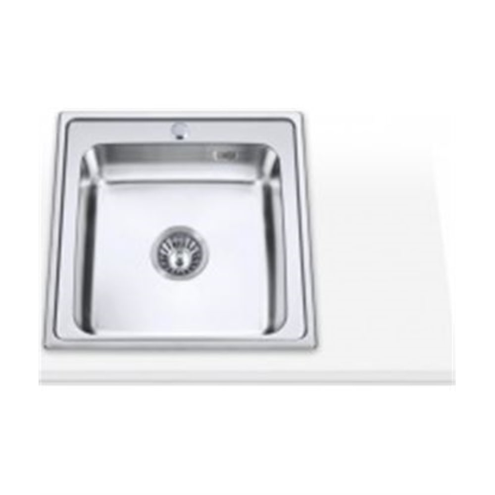 Fregadero de cocina acero Edesa Eleta SE 50 1C 51 cm 1 cubeta 0 escurridor