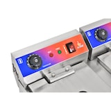 thumbnail of Gasfrit – Professionelle industrielle ultraschnelle Elektro-Fritteuse, 2 Becken à 10 L mit Ablasshahn