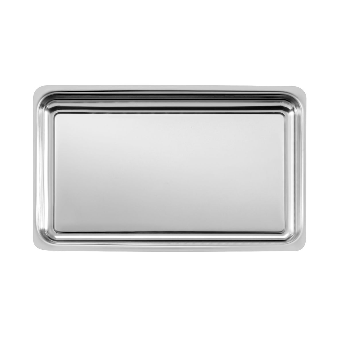 STELLINOX plat inox demi-profond 32 x 18 cm H 4 cm