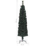 thumbnail of vidaXL Künstlicher Weihnachtsbaum Schlank mit Ständer 150 cm Glasfaser