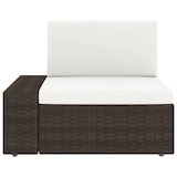 thumbnail of vidaXL Modulares 2-Sitzer-Sofa Poly Rattan Braun