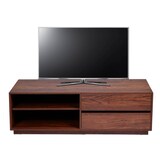 thumbnail of TV-Rack HWC-J78, Fernsehtisch Lowboard Kommode, Schublade, MDF 42x140x40cm ~ Walnuss-Optik
