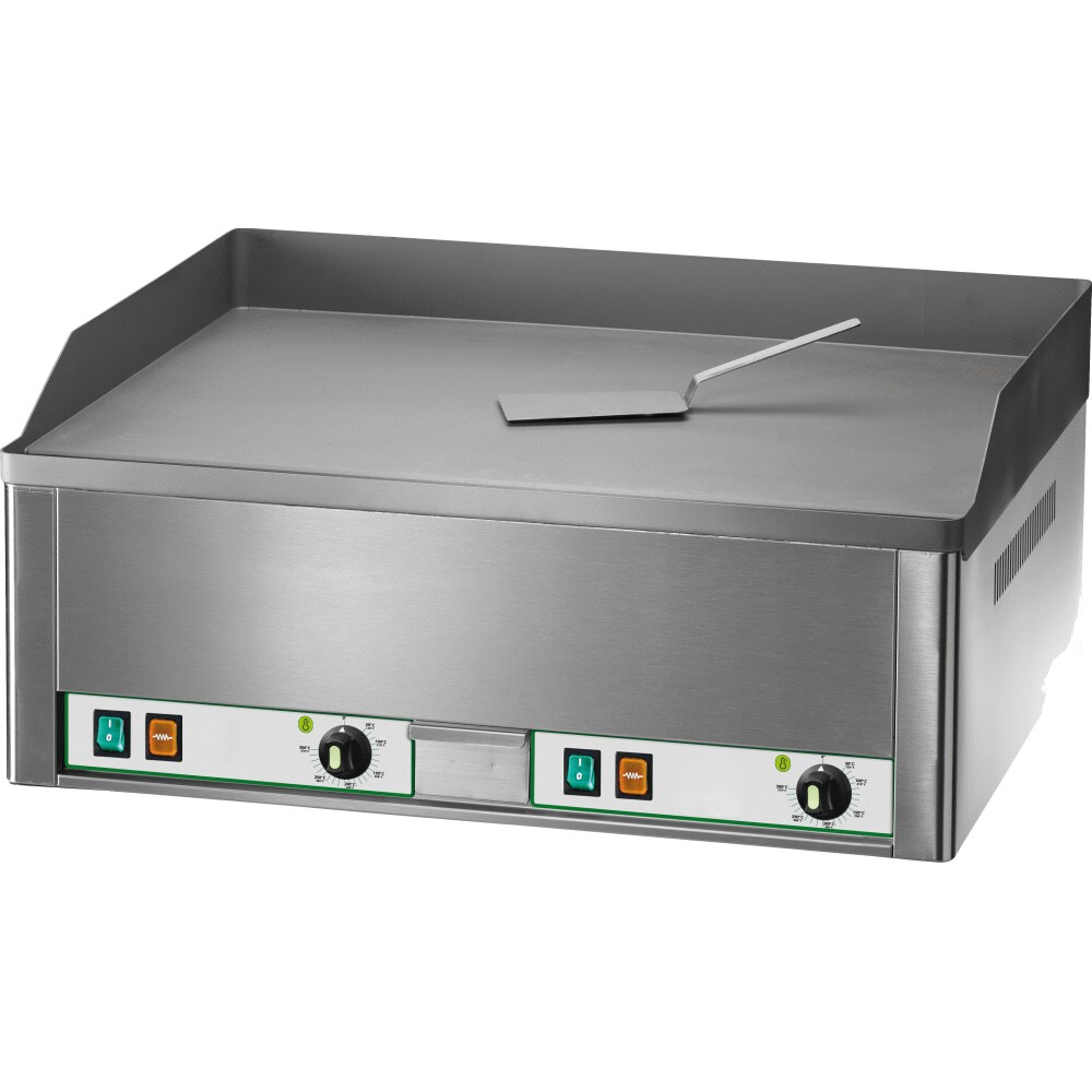 Elektro-Grillplatte 2 Heizzonen glatt 6kW