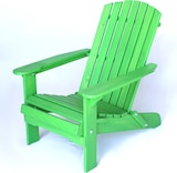 thumbnail of DanDiBo Strandstuhl Holz Grün Gartenstuhl klappbar Adirondack Deckchair