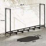 thumbnail of Outsunny Legnaia 0.8m³ in Metallo con Telo Impermeabile 235x31x116 cm