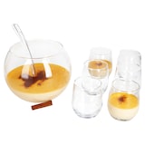 thumbnail of 8tlg Bolle Bowle Set Glas-Schale 3,3L Bowlegläser 350ml Schöpfkelle Silvester