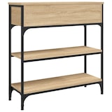 thumbnail of Mesa consola madera de ingeniería roble Sonoma 72,5x25x75 cm