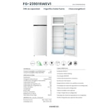 thumbnail of INFINITON Frigorifico Dos Puertas FG-239D16WEV1, 239 l, 160 cm, LED Interior, Ciclico, E, Blanco