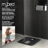 thumbnail of MyBeo Digitale Personenwaage Körperwaage - Badezimmer Waage im Slim Design - 6 mm Sicherheitsglas - großes LCD-Display, max. 150 kg