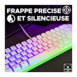 thumbnail of Clavier de jeux - the g-lab - keyz-hydrogen-w/fr - membrane 60 blanc