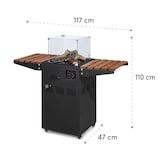 thumbnail of Flagranti Plus Gasheizstrahler 8kW Seitentische Edelstahl 6 Schwarz