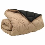 thumbnail of vidaXL Winter Dekbed Zwart en Taupe 240 x 200 cm Microfiber