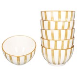 thumbnail of 6x Wald ocker Müslischale Ø14,3cm 550ml Steingut 6 Pers Dessert-Bowl Weihnachten