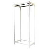 thumbnail of Kleiderstangenregal Metal Einzel | HxBxT 250x90x50cm | Weiß | Kleiderständer Garderobe Klamottenregal Stangenregal Regal