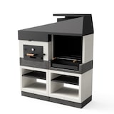 thumbnail of MF - Buitenkeuken Kitaway Otte Barbecue + Houtoven - 168 x 63 x 206 cm
