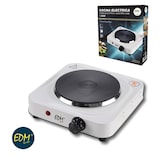 thumbnail of Edm réchaud électrique 1500W 1 feu portable Blanc laqué Thermostat réglable