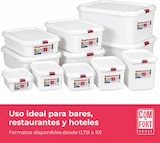 thumbnail of Tupper Hermético Rectangular 3L Pack 3 – Recipientes con Tapa, Aptos Microondas, Lavavajillas y Congelador, Blanco