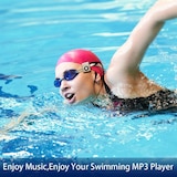 thumbnail of Lecteur MP3 Étanche IPX8 Avec Écouteurs FM 8GB Pour Natation et Plongée Bleu YONIS