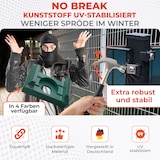 thumbnail of 10 Stück Grün 6005 Befestigungsset für Doppelstabmatten V2A Edelstahl - flache Klemmplatte und universal Halter M8