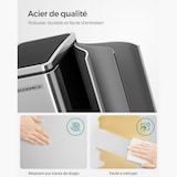 thumbnail of Helloshop26 - Cubo de basura metálico de 30 litros con doble compartimento (2 x 15 litros) con cubos interiores y asas cierre suave 12_0007272