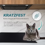 thumbnail of Herdabdeckplatte Matte Schwarz Wasserdicht 965x535 mm Schutz für Elektroherd