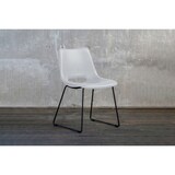 thumbnail of KAWOLA Stuhl ASCO weiß Gestell Metall schwarz