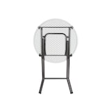 thumbnail of Klaptafel, inklapbaar, weerbestendig, handgreep, hoog, maximaal 100 kg, wit