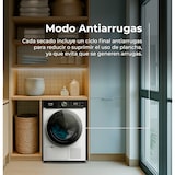 thumbnail of EVVO Secadora 10 kg bomba de calor Nature SR10, Clase energética E, AirWash, Sensor de humedad, Antiarrugas, Inicio diferido, blanca