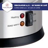 thumbnail of Louis Tellier - Percolateur à café professionnel - Capacité 10 L - 75 tasses - INOX - Filtre en inox - Robinet anti-gouttes - N5312