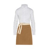 thumbnail of SANTORINI - Contrasted Bistro Apron with Pocket: One Size / Caramel