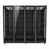 thumbnail of Romux® Professional Vitrine Réfrigérée MD 4 Portes Noir 2200 Litres avec éclairage LED Ventilées | Réfrigération Verticale Positive