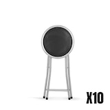 thumbnail of Pack de 10 taburetes plegables color negro. Modelo Palma