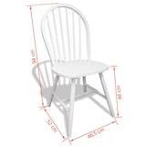 thumbnail of Chaises à manger lot de 4 blanc bois d'hévéa solide Modèle Altéa Design