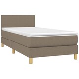 thumbnail of vidaXL Boxspringbett mit Matratze & LED Taupe 80x200 cm Stoff