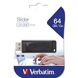 thumbnail of Verbatim Slider - USB-Stick 64 GB - Schwarz