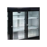 thumbnail of Frigo da banco/retrobanco per bibite nero con 3 porte scorrevoli, altezza 92 cm - temp da +2°C a +8°C