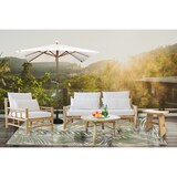 thumbnail of Möbilia Couchtisch | aus Teakholz | rund | natur | B 80 x T 80 x H 41 cm | 11020034 | Serie GARTEN