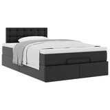 thumbnail of vidaXL Ottoman-Bett mit Matratze Schwarz 120x190 cm Kunstleder