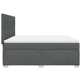 thumbnail of vidaXL Boxspringbett mit Matratze Dunkelgrau 180x200 cm Stoff