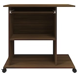 thumbnail of vidaXL Computerbureau 80x50x75 cm bewerkt hout bruin eikenkleur