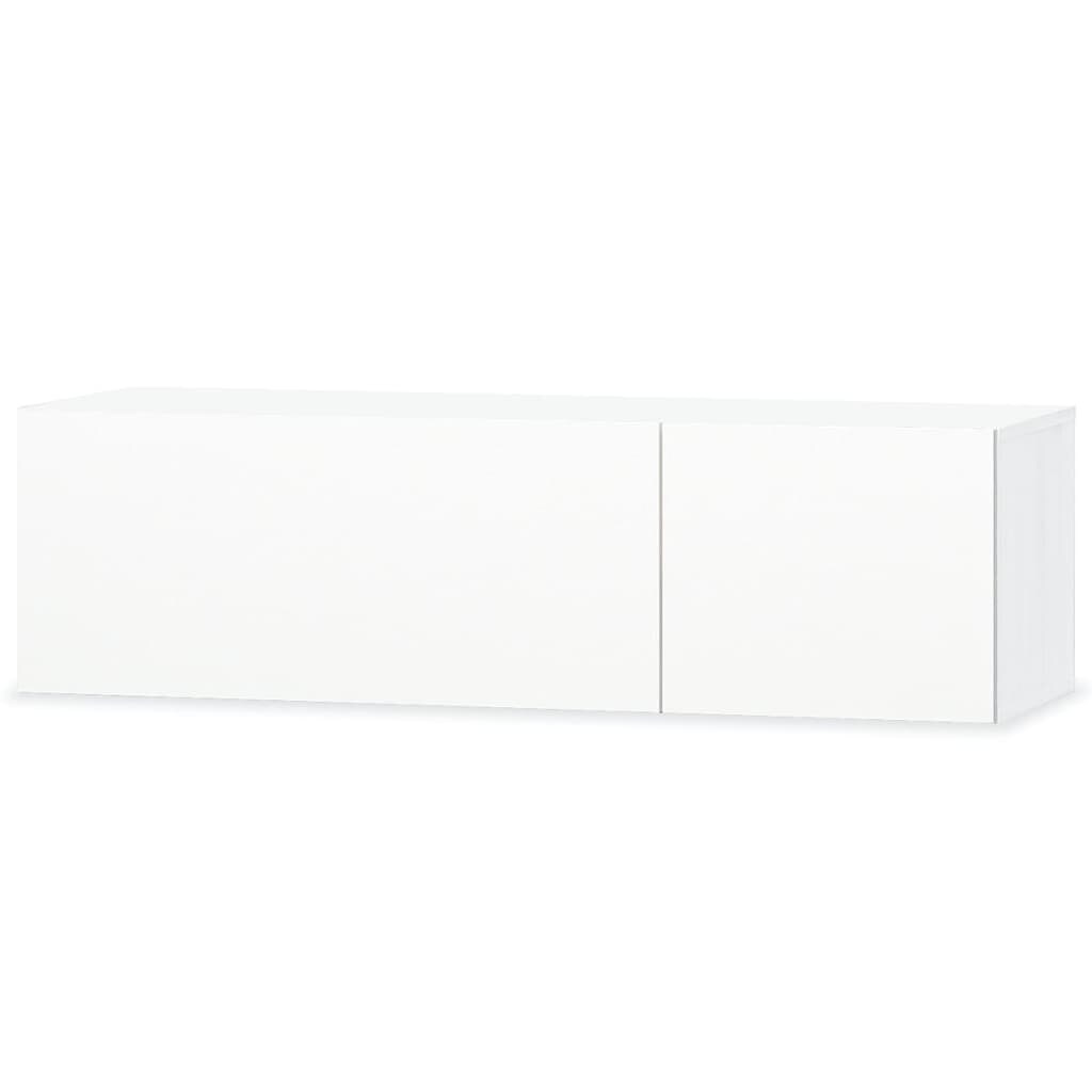 vidaXL Tv-meubel 120x40x34 cm spaanplaat hoogglans wit