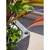 thumbnail of Macetero rectangular de resina efecto piedra Tera Petram, cm 81x40x40h con depósito de agua