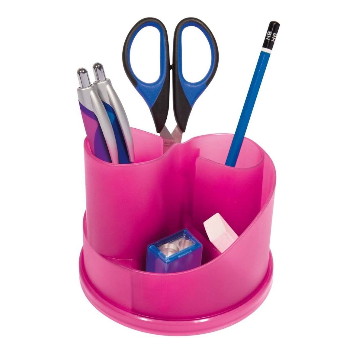 Rundbutler FROSTY - rund, pink, 6 Fächer