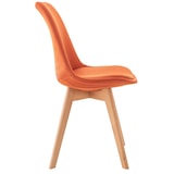 thumbnail of Set van 4 eetkamerstoelen Linares oranje/Stof